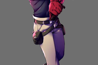 draw anime full color art commissions in my style