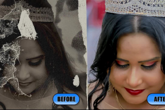 do photo restoration, colorize, repair and retouch old photos