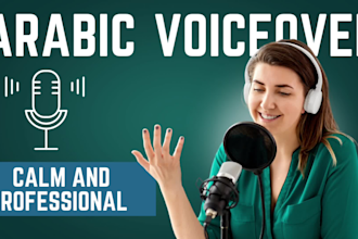 record the best female arabic voice over in 24 hours
