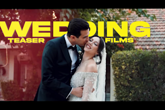 edit a cinematic wedding teaser and luxury wedding film