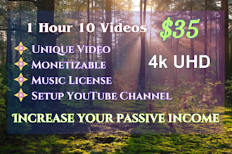 create youtube channel with meditation, relaxation music video 4k