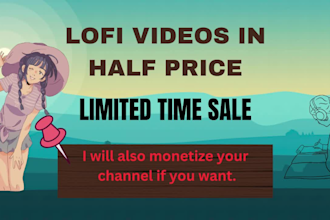 create lofi loop animation chill hip hop music video for youtube