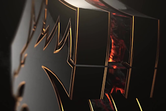 2d 3d animated logo intro video