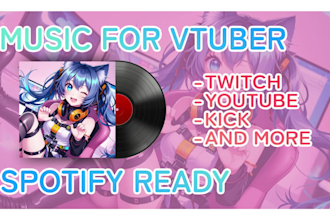 compose custom bgm for vtuber, twitch, or youtube stream