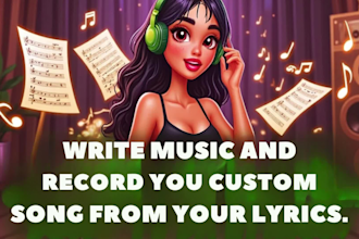turn your lyrics into a song, fully produced song