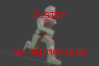 animate your game or projects 3d humanoid rig in blender