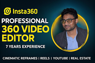 offer professional cinematic insta360 video editing