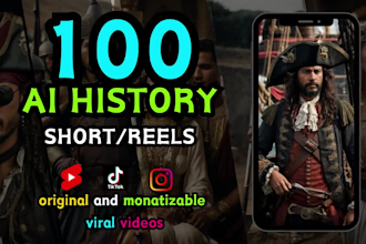 create viral history ai videos for youtube short and instagram reels
