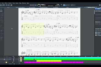 compose or transcribe any song for you in guitar pro