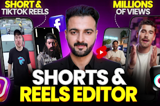 be your faceless reels,shorts,tiktok editor