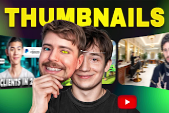 design an eye catching youtube thumbnail