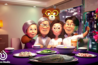 create quality 3d animation video, 3d cartoon animation, 3d character animation