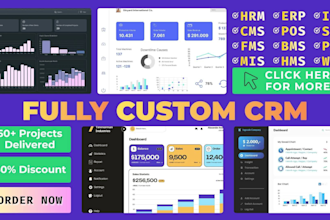 build custom CRM with client portal and admin dashboard