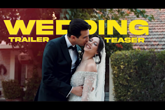 edit a cinematic wedding teaser and luxury wedding film