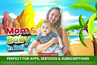 create mom and baby ugc from bali