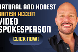 make a natural british male spokesperson video
