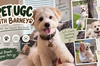 create authentic and adorable pet ugc videos