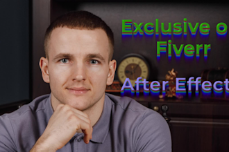 edit any after effects template or make a custom animation