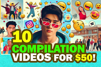 create high quality tiktok compilation videos for youtube and instagram