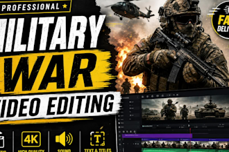 edit military war video editing for youtube