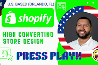 design and develop a professional shopify ecommerce website