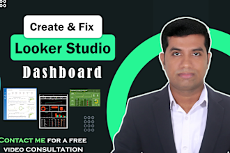 create stunning looker studio or google data studio dashboard