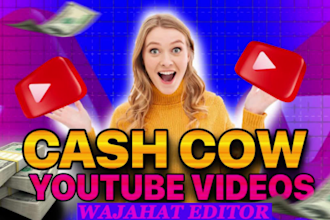 create cash cow or faceless youtube videos