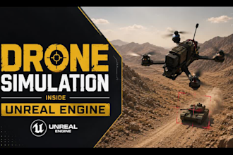 make military drone simulator in unreal engine 5 and fix bugs