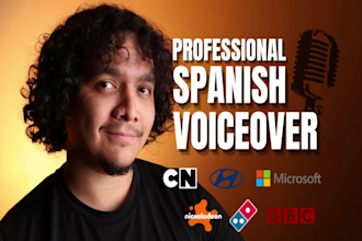record a neutral latin american spanish voice over