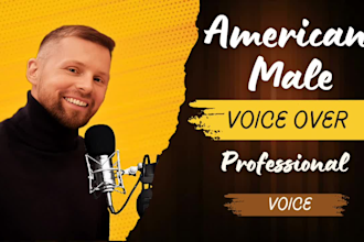 record an american english male voice over