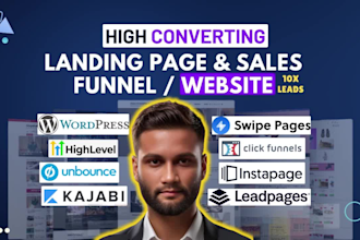 do high converting landing page in swipe pages wix wordpress