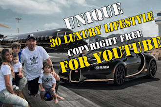 create luxury lifestyle video for youtube channel