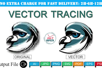 best quality vector tracing, recycle logo vector in 2 hours
