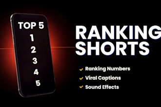 edit viral ranking shorts with high retention for youtube and tiktok