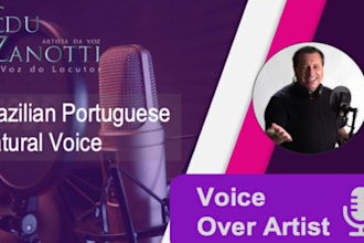 be the brazilian portuguese voice over of your next incredible project