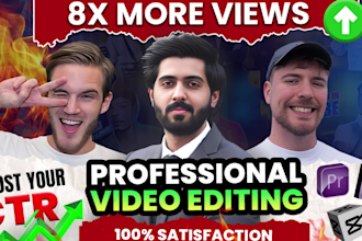 do professional video editing for youtube and social media