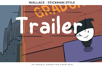 create 2d doodle and stickman style animations in any style