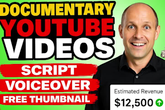 create high quality history documentary video for youtube, documentary style vox