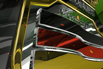 do epic 3d logo animation with your country flag on it