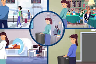 create 2d character animation and  video cartoon animation