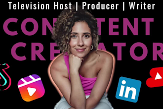 create ugc as a TV host, producer and content creator