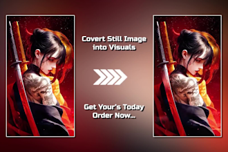 animate your still image or artworks into looping video canvas