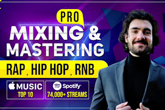 tune mix and master rap and hip hop vocals