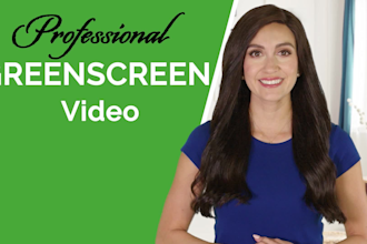 be your video spokesperson female on green screen