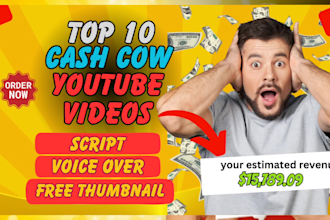 create youtube faceless cash cow videos
