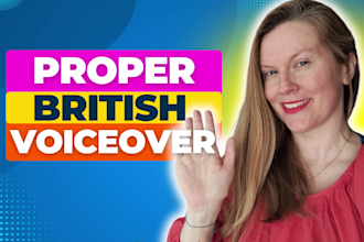 be your british female voice over actor