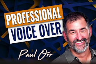 record a real human non ai american male voiceover