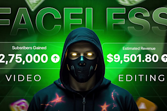 edit professional faceless youtube videos