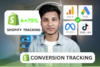 shopify conversion tracking for ga4 meta pixel, conversion api, tiktok pixel