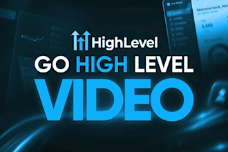 create a gohighlevel white label saas explainer,  demo video and ghl short video
